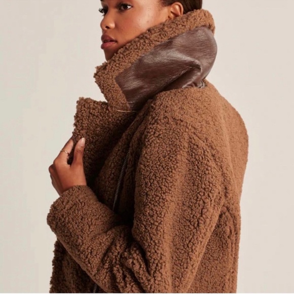 Camel Sherpa Fully Lined Moto Jacket XL - Picture 3 of 12